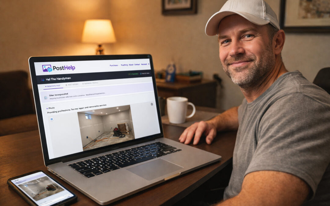 How to Create Social Media Posts from Job Site Photos in less than a Minute with PostHelp