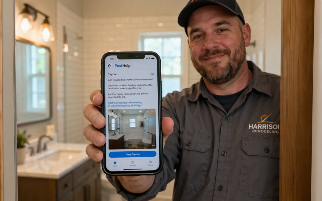 Facebook Post in Under 60 Seconds: A Remodeler’s PostHelp Captions Walkthrough