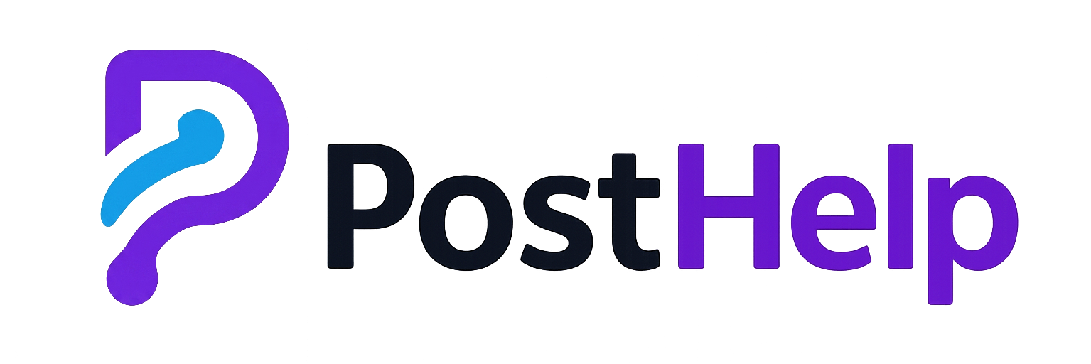 PostHelp Logo Plus Word